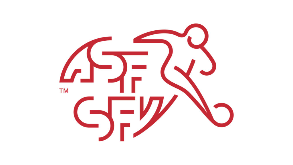 躍動感あるエンブレム スイス代表 各国代表 Football Emblem