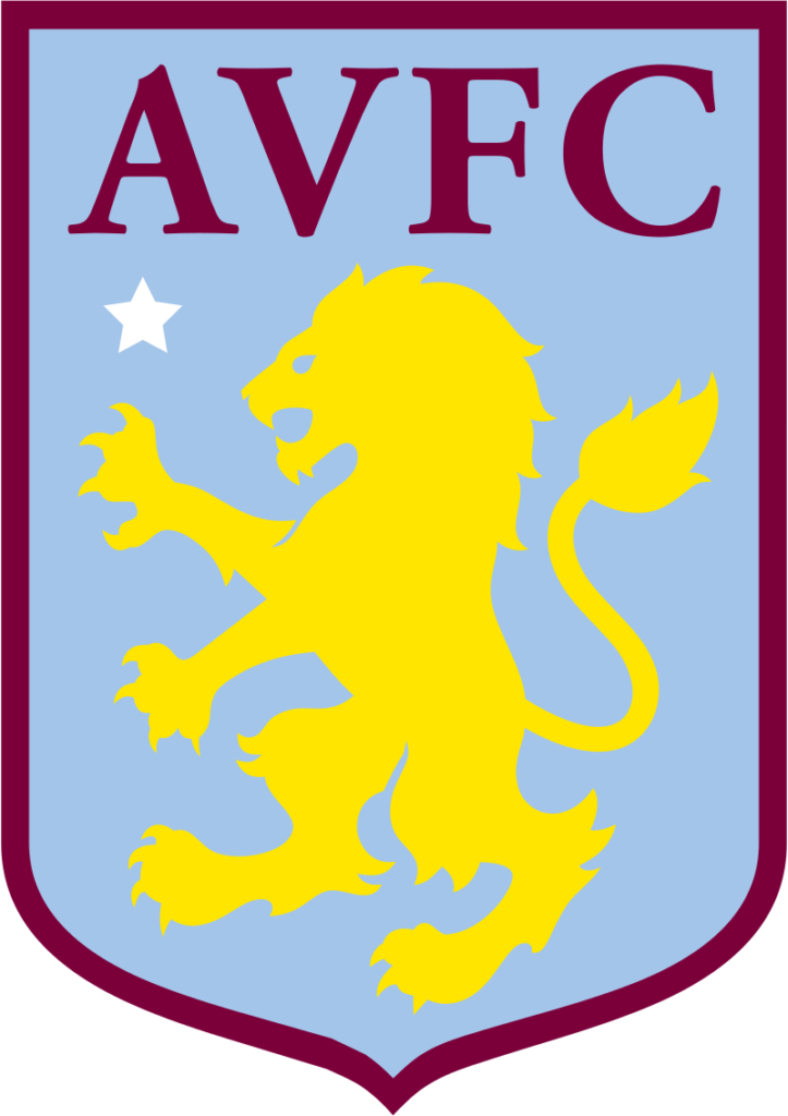 勇壮なライオンのエンブレム アストン ヴィラfc プレミアリーグ Football Emblem