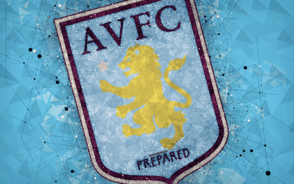 勇壮なライオンのエンブレム アストン ヴィラfc プレミアリーグ Football Emblem