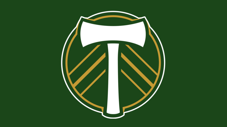 木こりの斧と森のエンブレム ポートランド ティンバーズ Mls Football Emblem