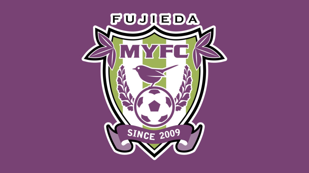 上り藤に囲まれるウグイスのエンブレム】藤枝MYFC【Jリーグ