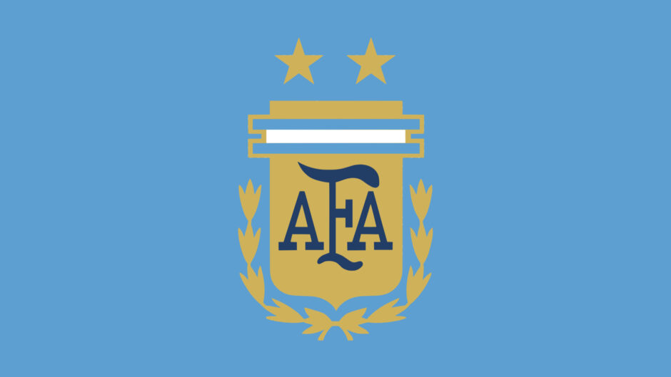 Afaの盾に国旗が巻かれたエンブレム アルゼンチン代表 各国代表 Football Emblem