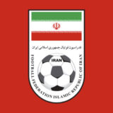 【イラン国旗とサッカーボールのエンブレム】イラン代表【各国代表】