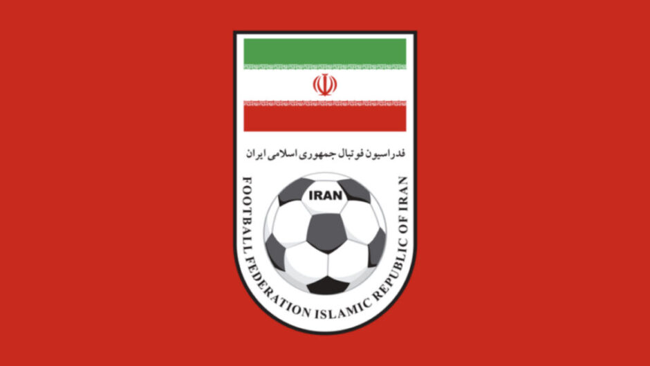 イラン国旗とサッカーボールのエンブレム イラン代表 各国代表 Football Emblem