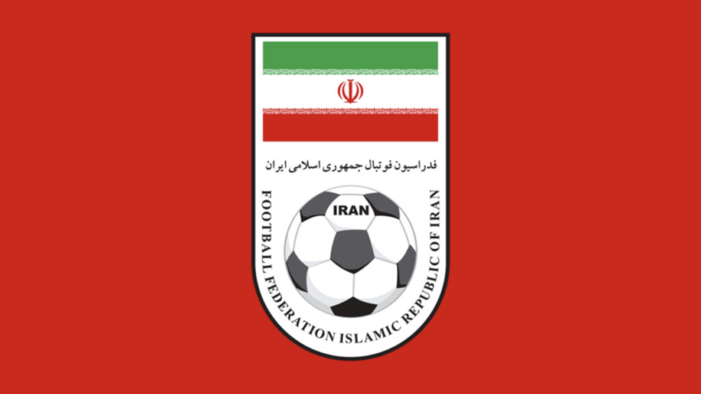 イラン国旗とサッカーボールのエンブレム イラン代表 各国代表 Football Emblem